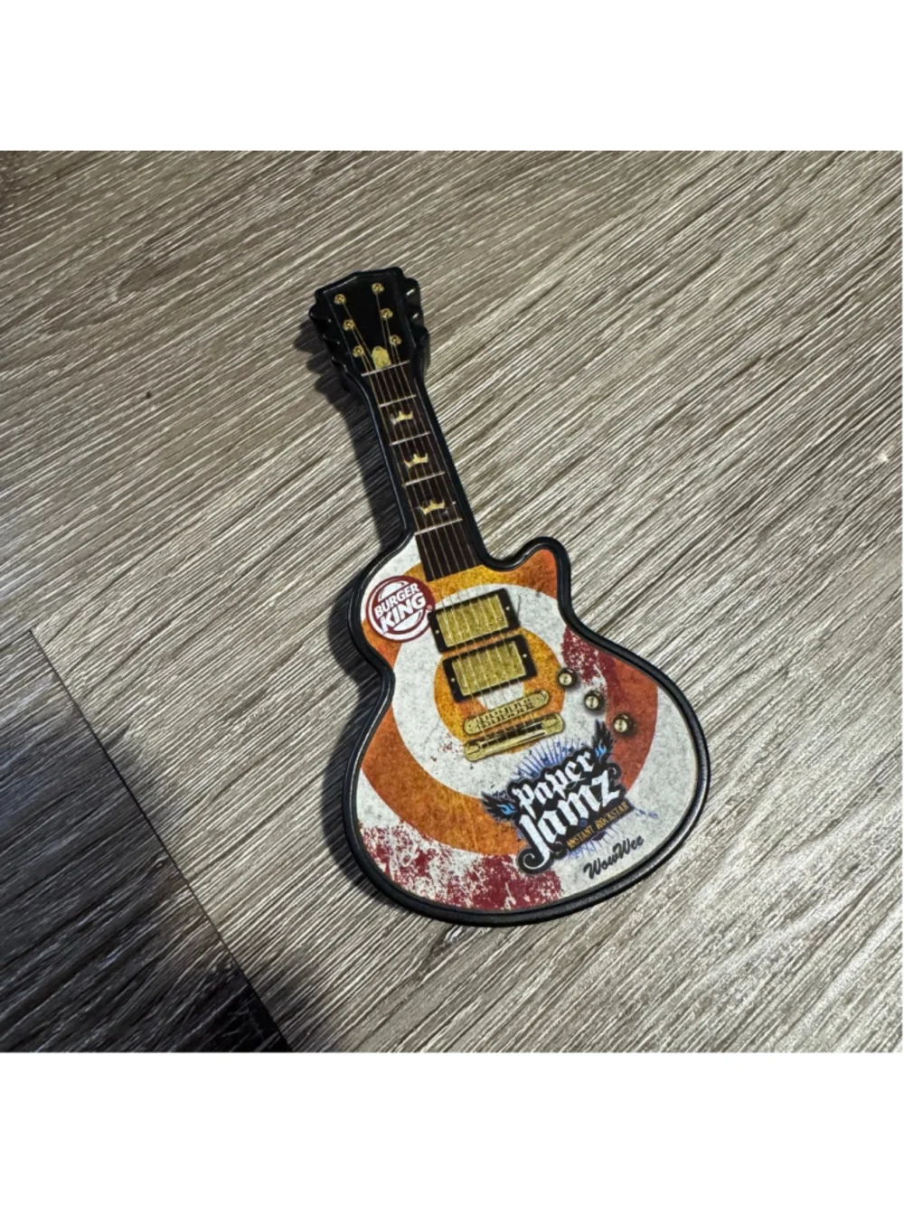 Burger King Paper Jamz Guitar Toy